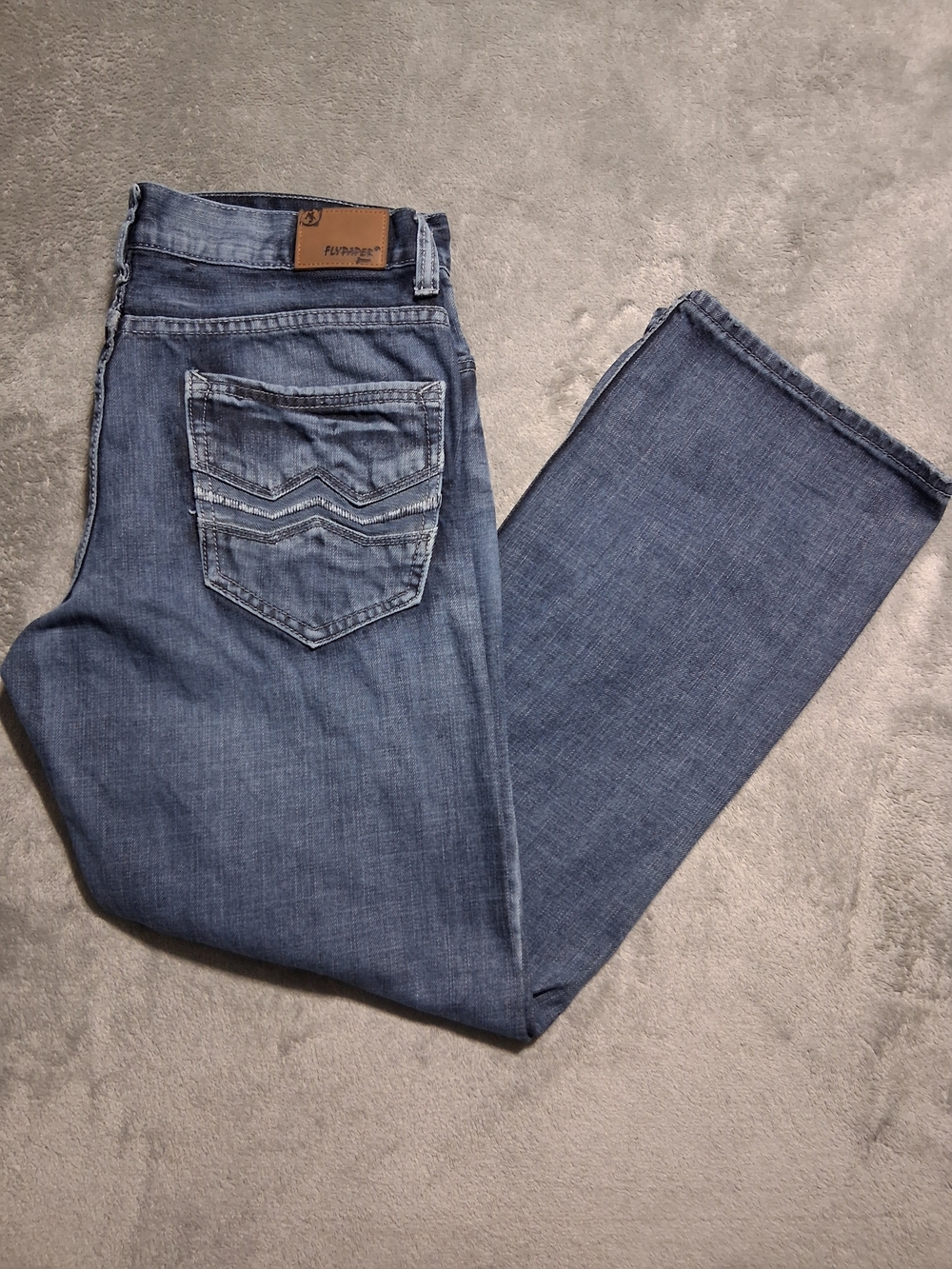 Flypaper Men's Bootcut Jeans - Light Blue Wash